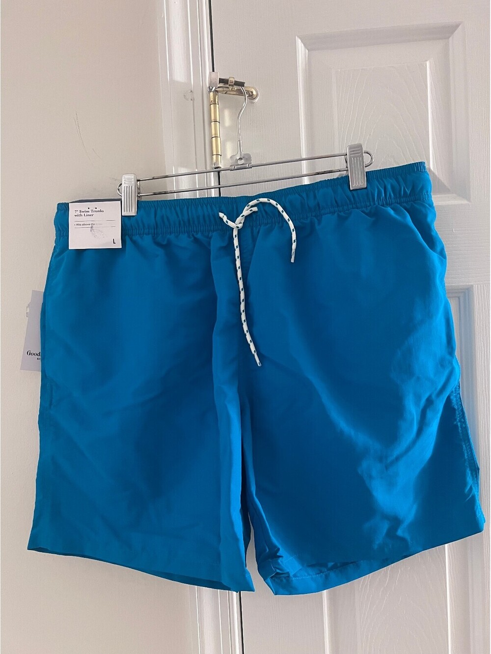 Goodfellow and Co. swin trunks Aqua Blue size L
